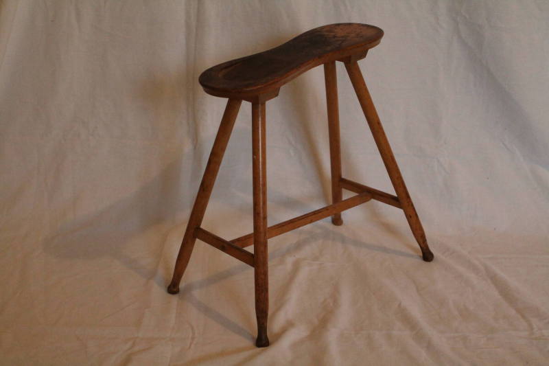 Foot stool, wooden