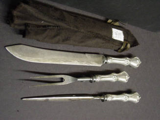 Carving Set: Knife, Meat Fork, Knife Sharpener