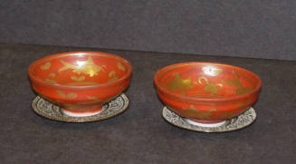 Bowls with under plates (Pair)