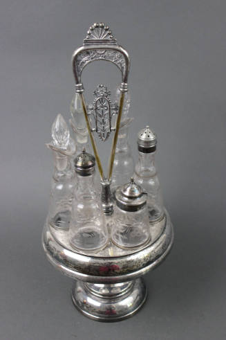 Caster Set with Glass Bottles