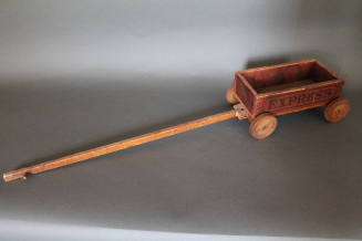 Toy, wooden wagon
