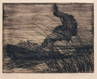 Untitled (duck hunter in a boat)