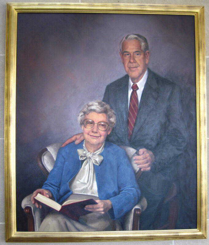 William Robert Parks (President, 1965-1986) and Ellen Sorge Parks