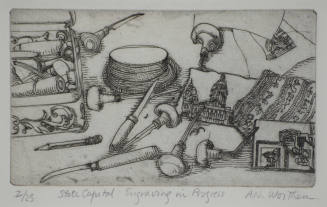 State Capitol:  Engraving in Progress