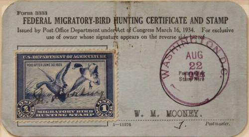 Hunting Stamp (a), Letter (b)