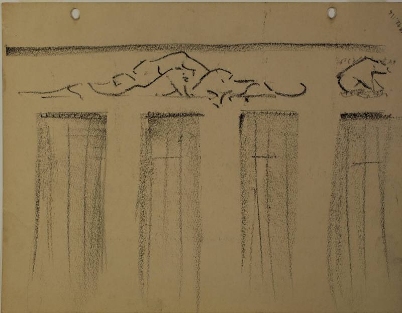 Study for building pediment