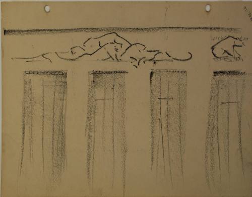 Study for building pediment