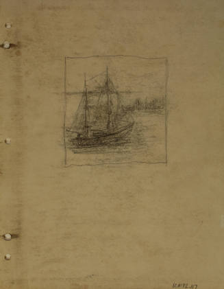 Study for Saint Francis Xavier: Study of a ship