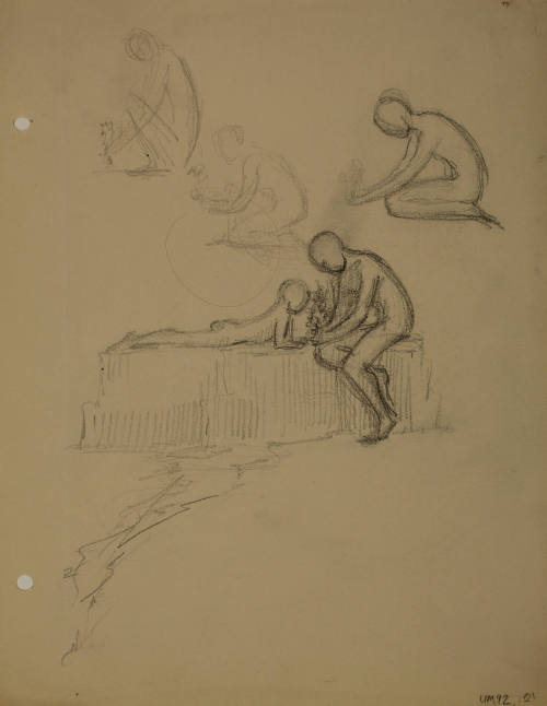 Study for Marriage Ring: Figure studies