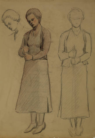 Study for Four Thousande Yeeres: Figure study