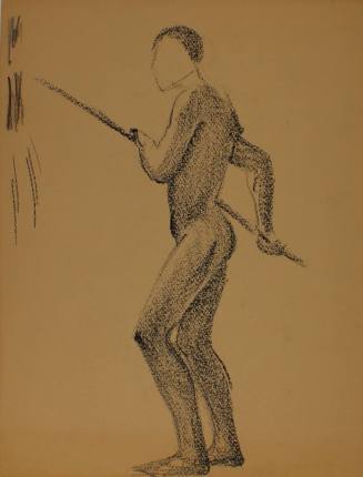 Study for Three Athletes: Pole vaulter