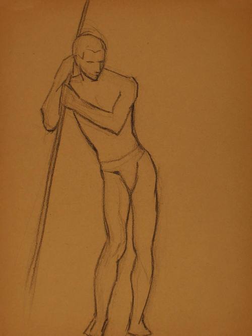 Study for Three Athletes: Pole vaulter