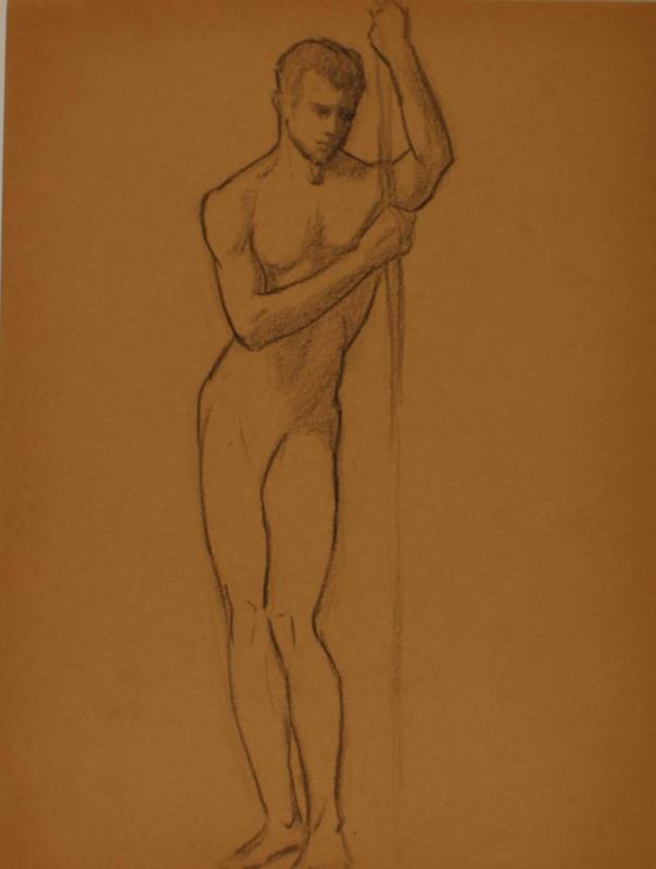 Study for Three Athletes: Pole vaulter