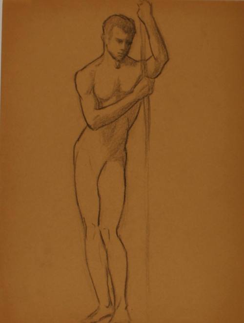 Study for Three Athletes: Pole vaulter
