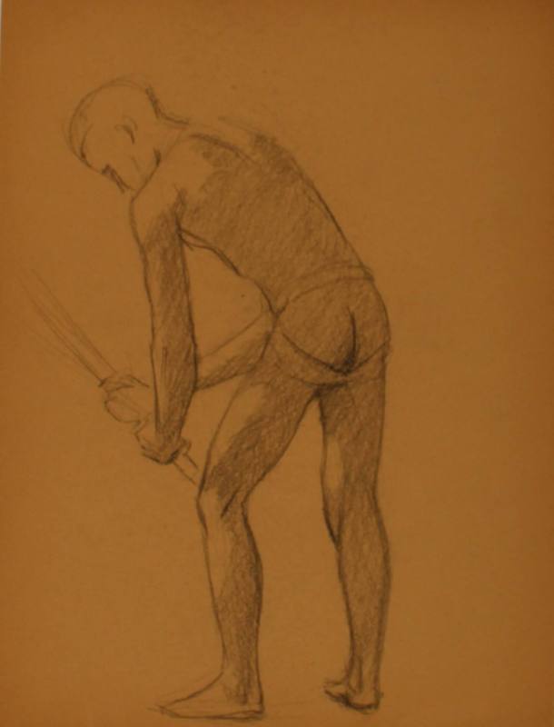 Study for Three Athletes: Pole vaulter
