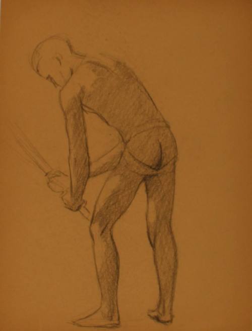 Study for Three Athletes: Pole vaulter