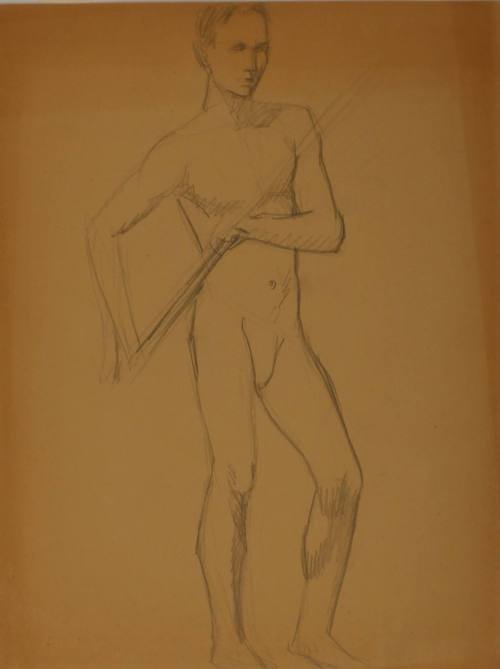 Study for Three Athletes: Pole vaulter