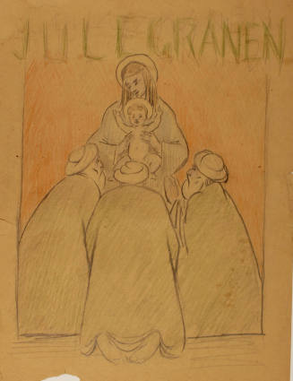 Julegranen: Christ with Child and Three Wise Men