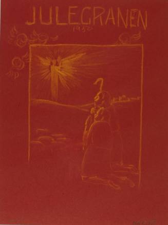 Julegranen: Sketch of two shepherds