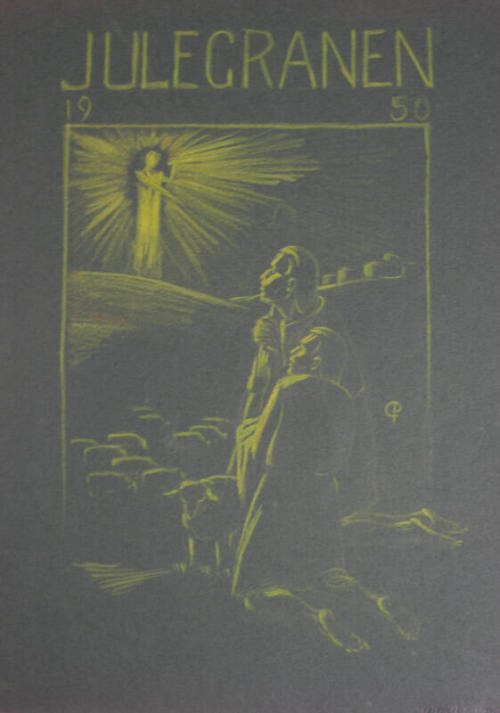 Julegranen: Sketch of two shepherds