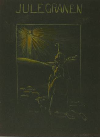 Julegranen: Sketch of two shepherds