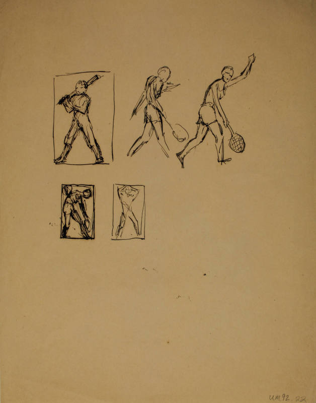 Study for Three Athletes: Studies of athletes