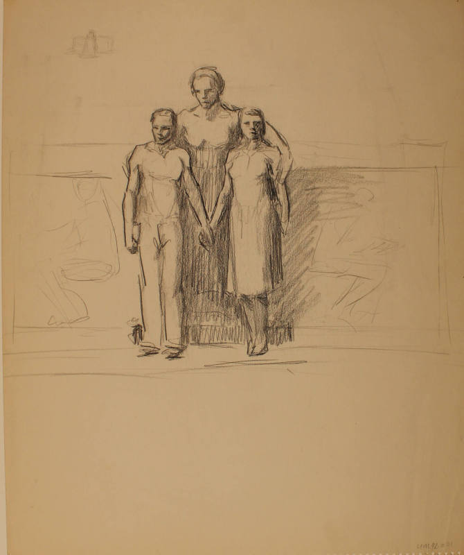 Study for Marriage Ring: Figures