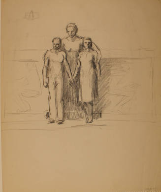 Study for Marriage Ring: Figures