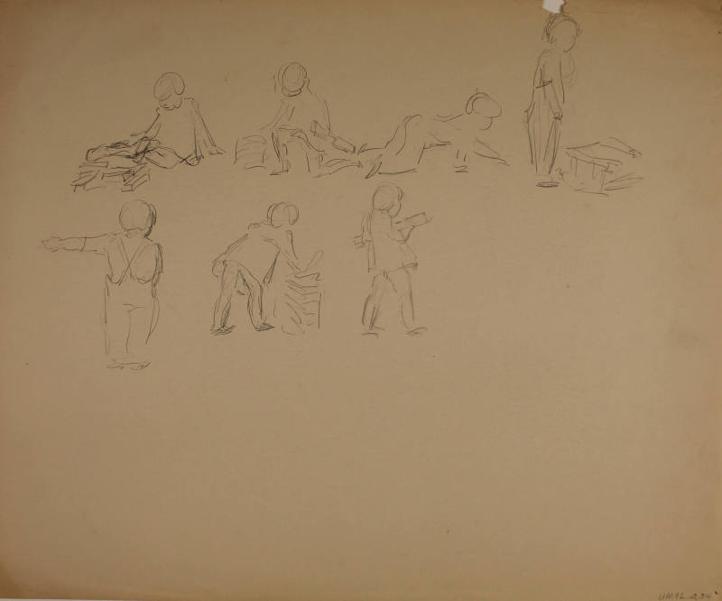 Study for Marriage Ring: Figure studies