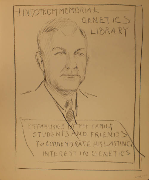 Study for Ernest N. Lindstrom Memorial Plaque