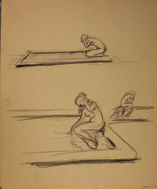 Study for Reclining Nudes: Three studies