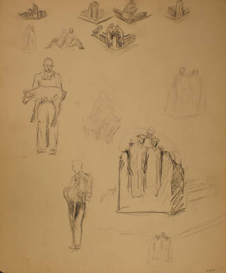 Study for Campus Entrance: Sketches