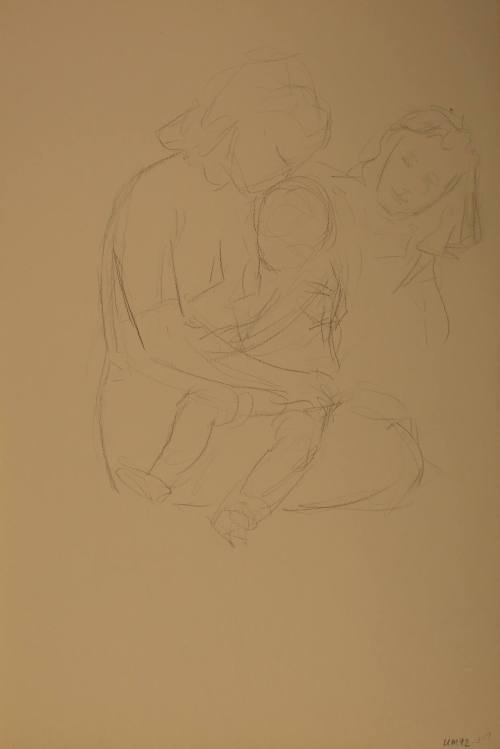 Mother and two children