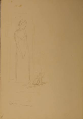 Study for War Memorial: Woman with Cross