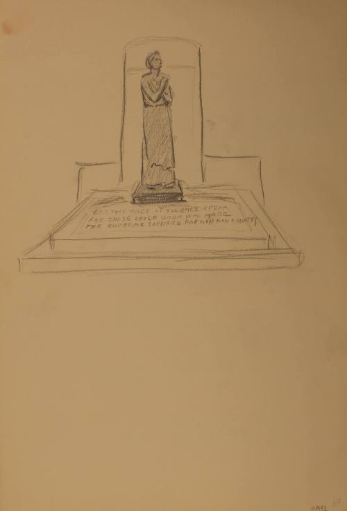Study for War Memorial: War monument