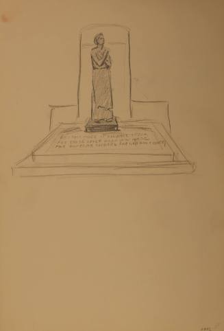 Study for War Memorial: War monument