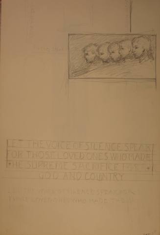 Studies for War Memorial: Let the voice of silence speak for those who made the sacrifice for God and Country