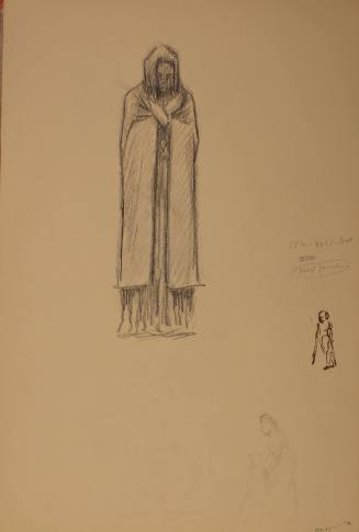 Woman in a cloak