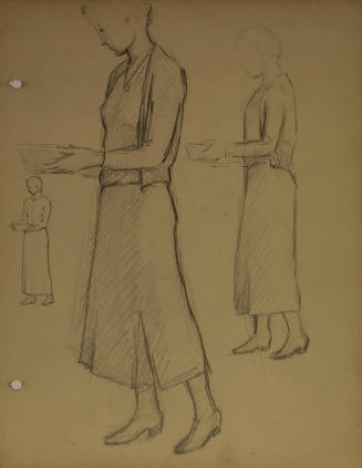 Study for Four Thousande Yeeres: Figure studies