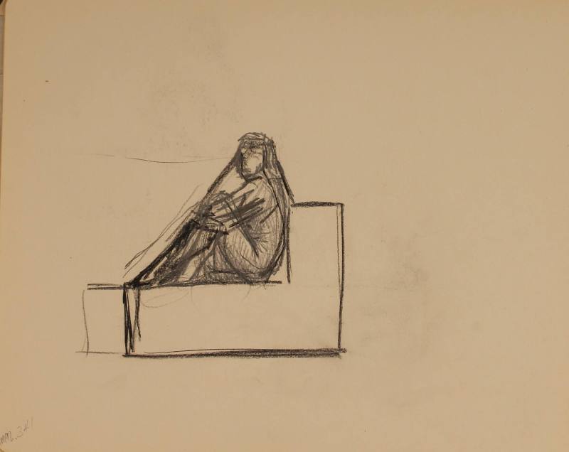 Study for Conversations: Figure study