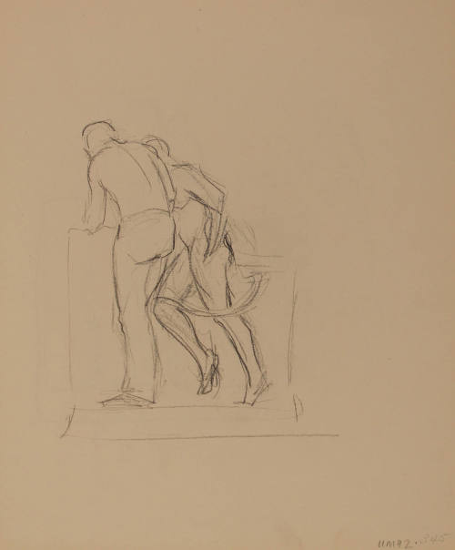 Study for Conversations: Figure study