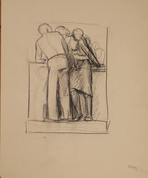 Study for Conversations: Figure study