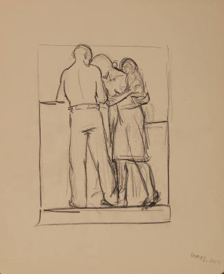 Study for Conversations: Figure study
