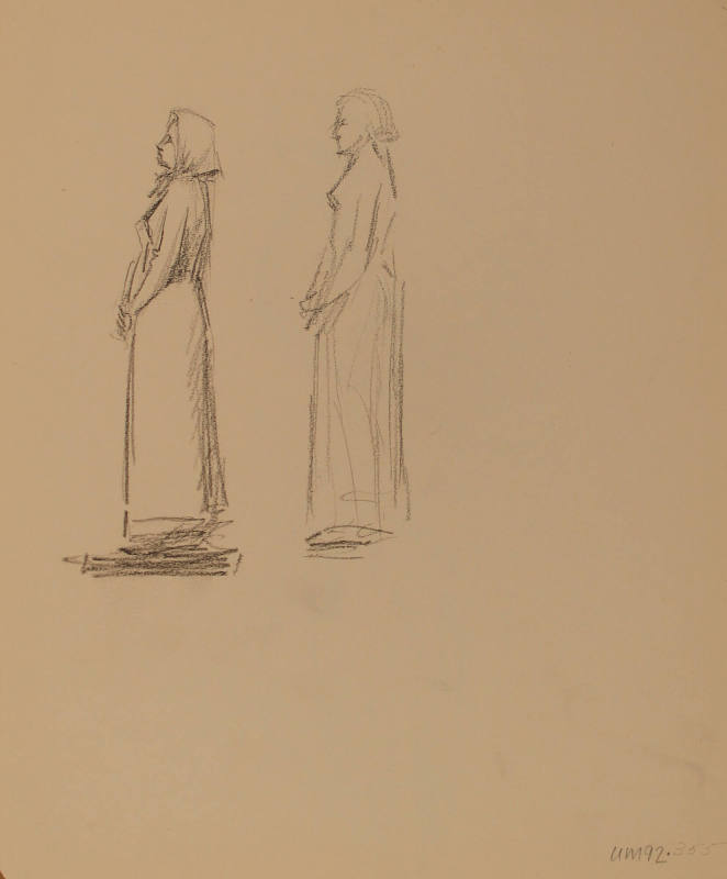 Study for War Memorial: Woman study