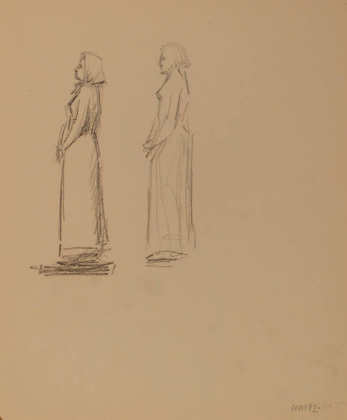 Study for War Memorial: Woman study