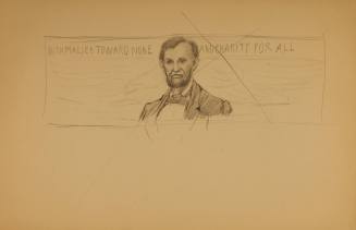 Study for Abraham Lincoln Plaque: Concept sketch