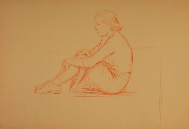 Study for Conversations: Figure study