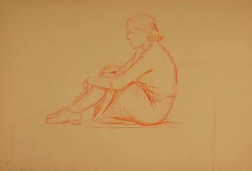 Study for Conversations: Figure study