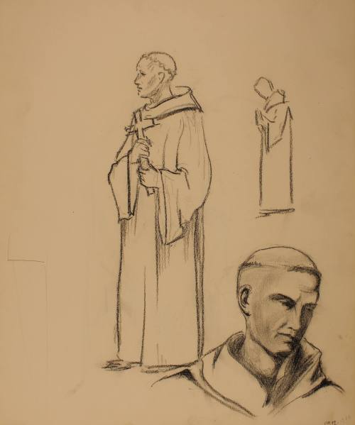 Study for Saint Bernard of Clairvaux: Concept study