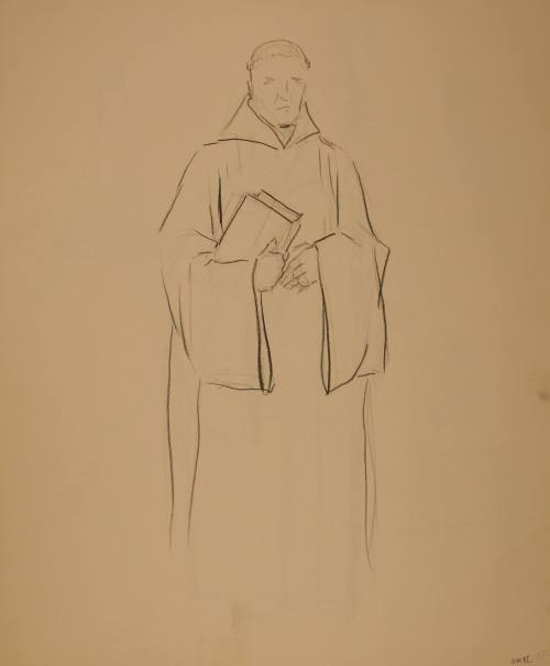 Study for Saint Bernard of Clairvaux: Figure study